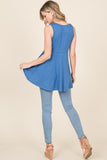 Rita Fit and Flare Empire Waist Sleeveless Top
