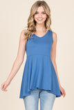 Rita Fit and Flare Empire Waist Sleeveless Top