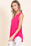 Erica Criss Cross Front V-Neck Sleeveless Top