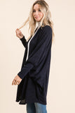 Lindsey Cocoon Style Open Front Cardigan