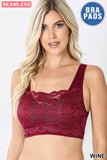 Emily Seamless Bralette with Lace Front Cover