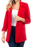 Josie Ponte Blazer with Snap Sleeves