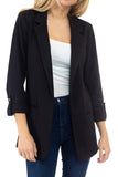 Josie Ponte Blazer with Snap Sleeves