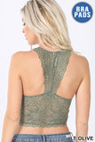 Rachel Stretch Lace Racerback Bralette