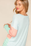 Harper Color Block V-Neck Sweater