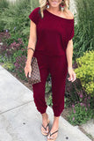 Emily Short Sleeve Jogger Style Jumpsuit
