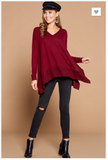 Kristen Hacci Sweater with Fishtail Hem