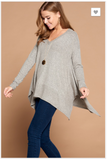 Kristen Hacci Sweater with Fishtail Hem