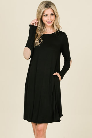 Alicia Long Sleeve Swing Dress S / Black Alicia Long Sleeve Swing Dress S / Black