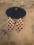 Multi-colored Polka Dot Marquise Earrings
